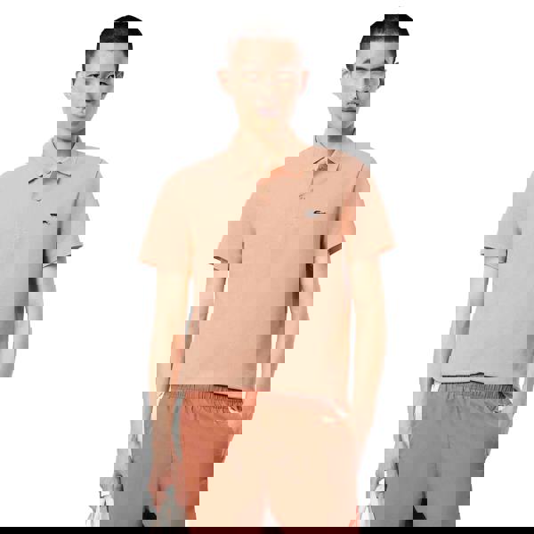 Lacoste Mens Cotton Blend Polo Shirt - Orange - 