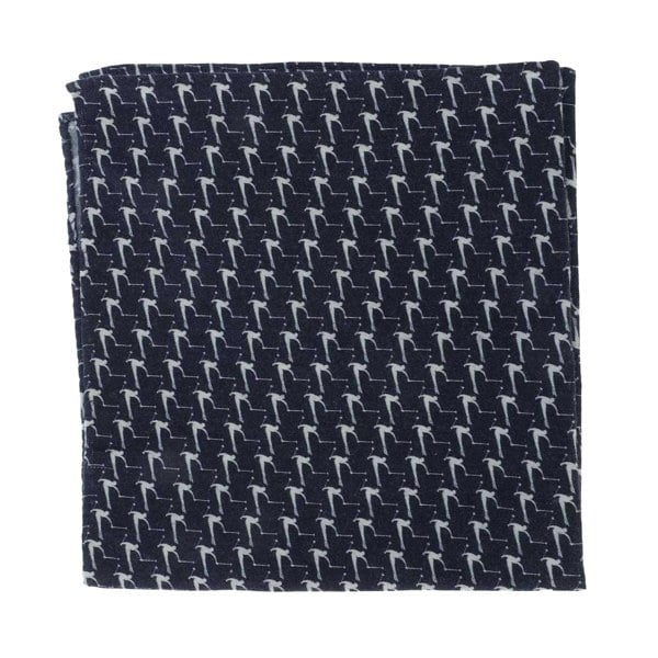 Boss Pocket Square - Dark Blue