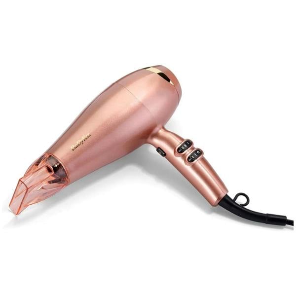 BaByliss Rose Gold 2100W Hair Dryer 5336U – Fast Drying with Smooth, Shiny Results