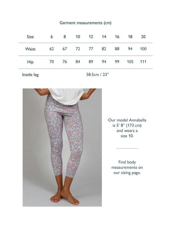 Kite Womens Organic Lytchett 7/8 Leggings Born To Bloom
