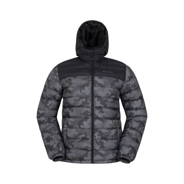 Mountain Warehouse Mens Seasons II Camo Padded Jacket - Black