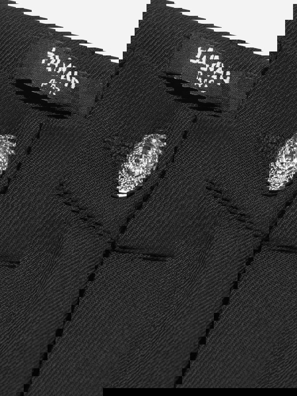 Balmain Girls Wool Suit Trousers in Black