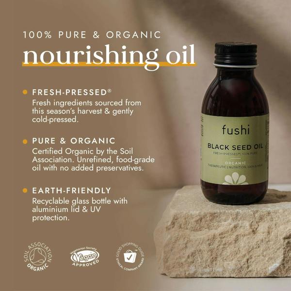 Fushi Organic Health Oils Organic Black Seed Oil 100ml - Additional 3