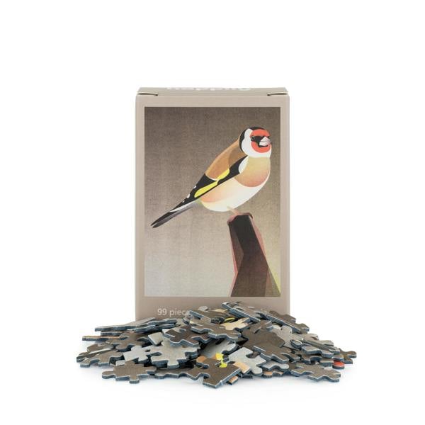 Happily Puzzles British Birds Full Set - 10 x 99 Piece Mini Jigsaw Puzzles