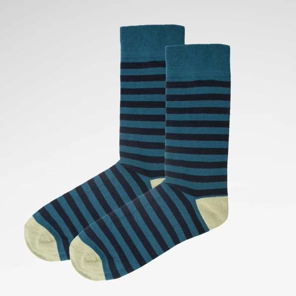 Jemsox Breton Stripe Organic Cotton Mens Socks | Comfort Fit & Breathable Style