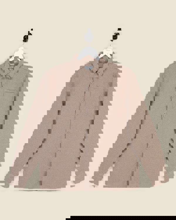 Larsson & Co Stone Textured Overshirt