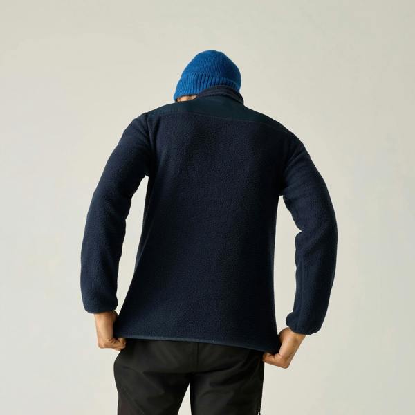 Regatta Mens Morran Water Resistant Full Zip Fleece Jacket - Navy - 
