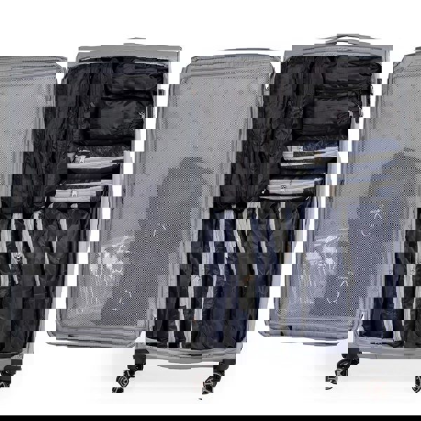 Gino Ferrari Omis Lightweight Soft Shell Suitcase with Wheels TSA Lock Hold Luggage