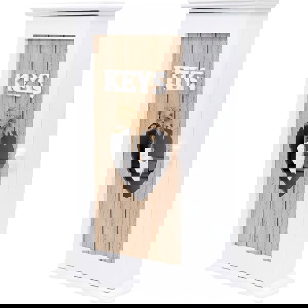 Maison des Cadeaux Hangable ‘KEYS’ Heart Keyhole 6-Key Holder Box