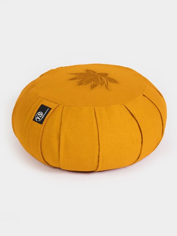 Yoga Studio GOTS Organic Cotton Round Lotus Zafu Buckwheat Cushion