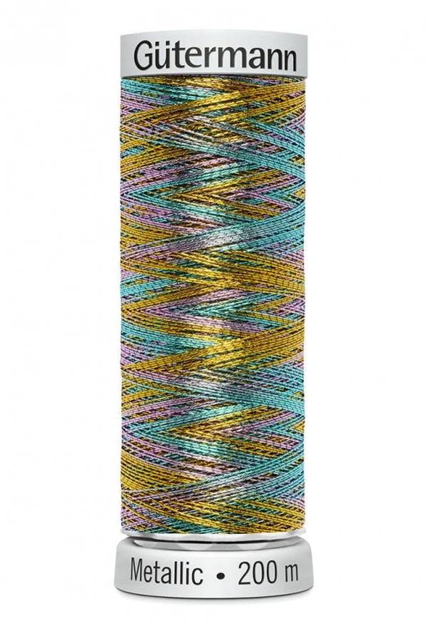 Gutermann Sulky Metallic Embroidery Thread 200m Polyamide, Polyester Thread Suitable For Embroidery