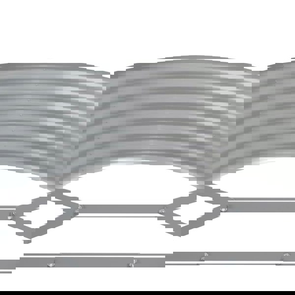 Berkfield Garden Raised Bed Powder-coated Steel 175x100x36 cm Grey