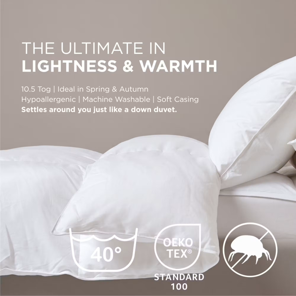 HOMESCAPES Super Microfibre 10.5 Tog Duvet for Autumn / Winter