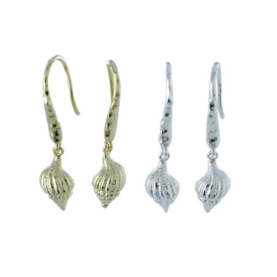Reeves & Reeves Spiral Shell Earrings