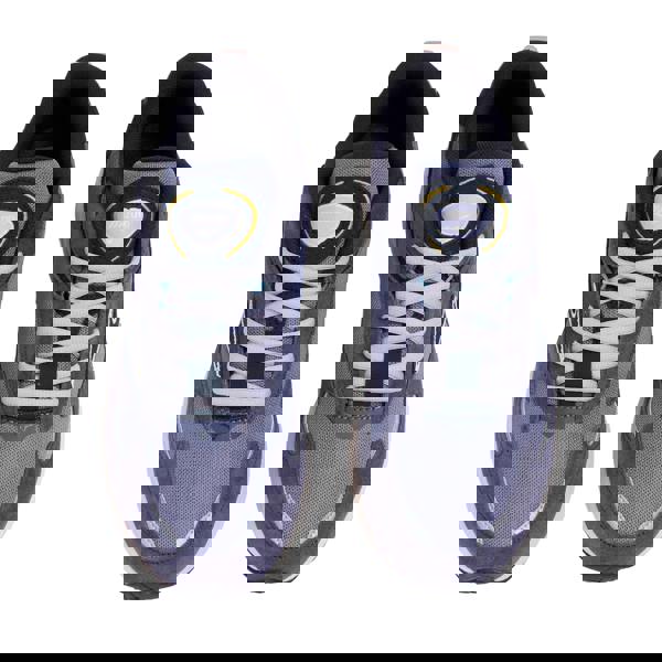 Mizuno Mens Wave Rider Leather Trainers - Blue - 