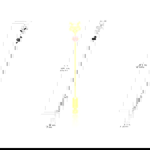 Gemondo Gardenia Garnet Fox Lapel Pin In 9ct Yellow Gold