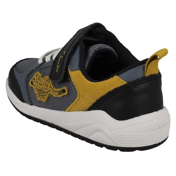 Clarks Childrens Clarks Big Cat Detailed Trainers Aeon Cheat K