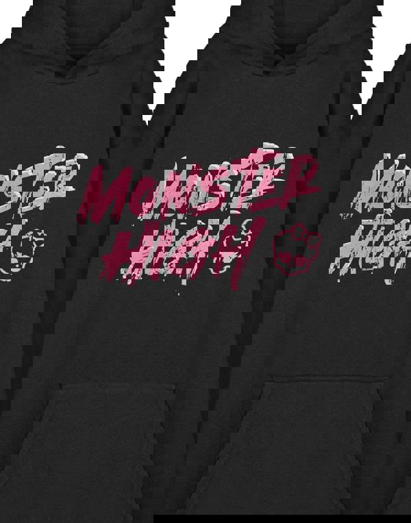 Monster High Womens Black Fangtastic Hoodie Hoodie