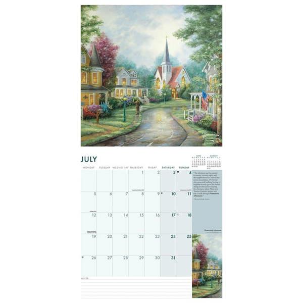 Kinkade, Simpler Times Calendar 2027, Wall Calendars, Month To View, Art, Gift