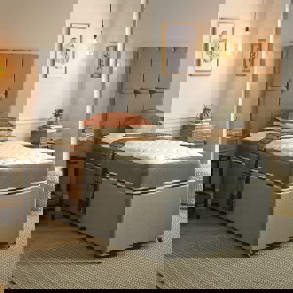 eXtreme Comfort Sirocco Airflow Hybrid Mattress - 18cm Deep, Spring & Memory Fibre Support