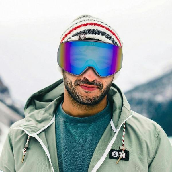 GOG Eyewear Unisex Peak UV400 Ski Snowboard Goggles with HDX Contrast Anti-Fog Mirror Lens