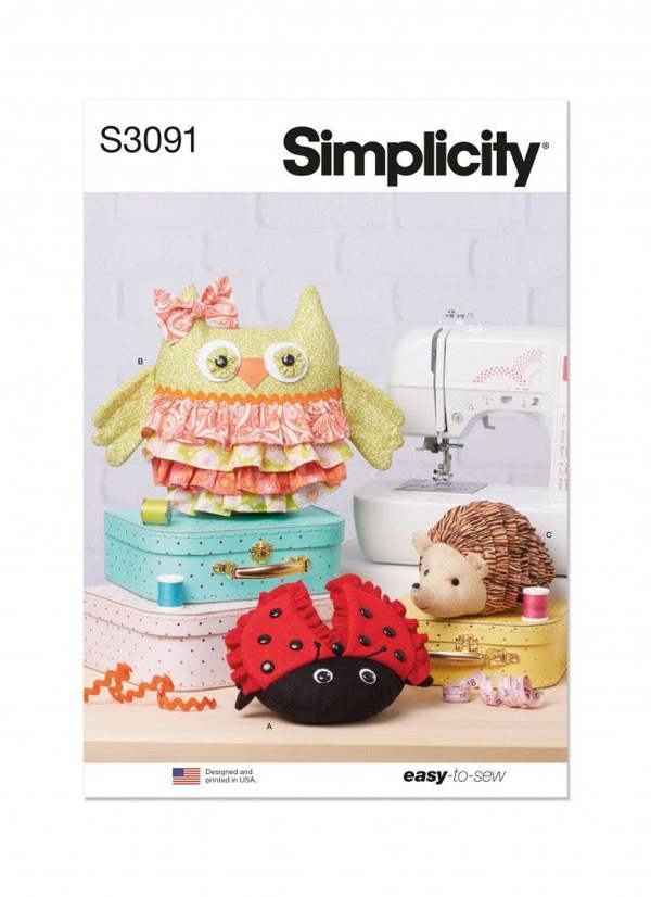 Simplicity Sewing Pattern 3091, Toys OS (One Size) - Easy