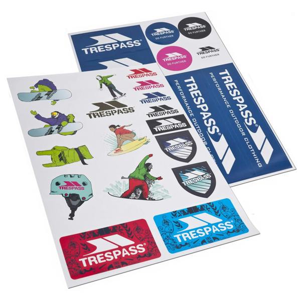 Trespass Die Cut Sticker Kit - Multi - 