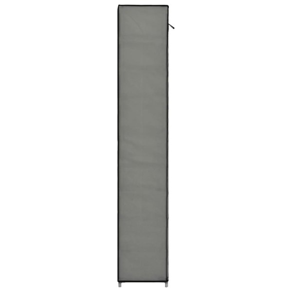 Berkfield Shoe Cabinet with Cover Grey 57x29x162 cm Fabric