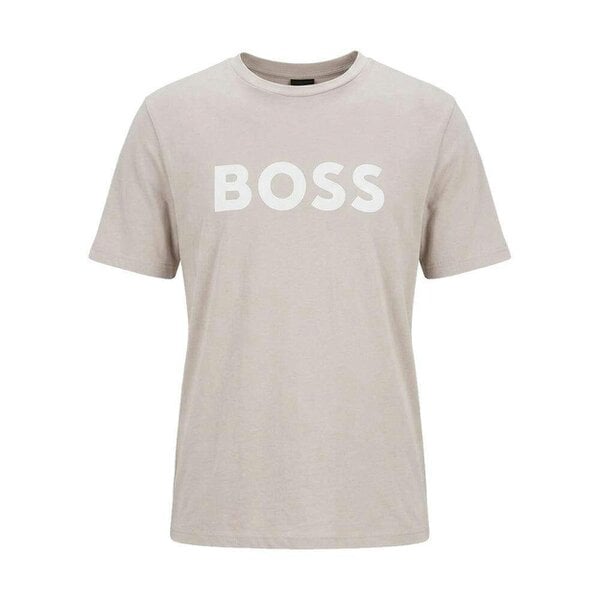 BOSS Thinking Logo T-Shirt Open Grey