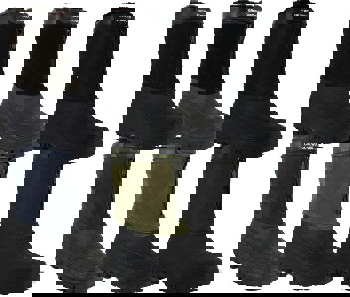 GroundWork LS88 Mens Mucker Stable Yard Waterproof Winter Snow Zip Boots Wellies