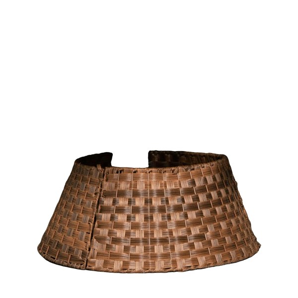 Samuel Alexander 40/58cm Samuel Alexander Medium KD Plastic Wicker Rattan Woven Christmas Tree Skirt in Brown