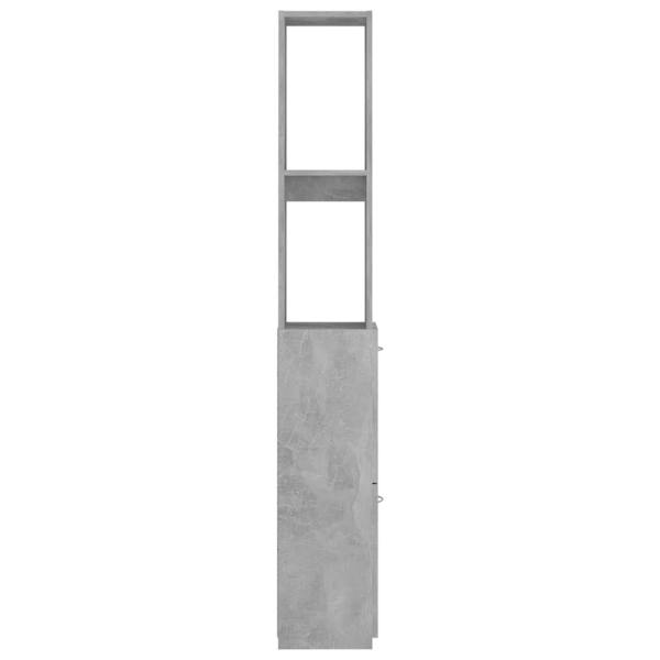 Berkfield Bathroom Cabinet Concrete Grey 25x26.5x170 cm Engineered Wood