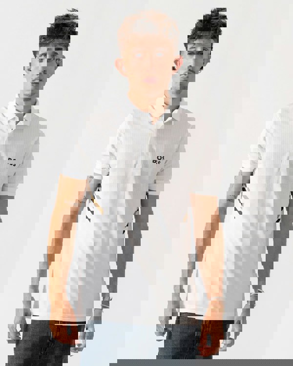 BOSS Green Paule TOC Mens Polo Shirt - White 100