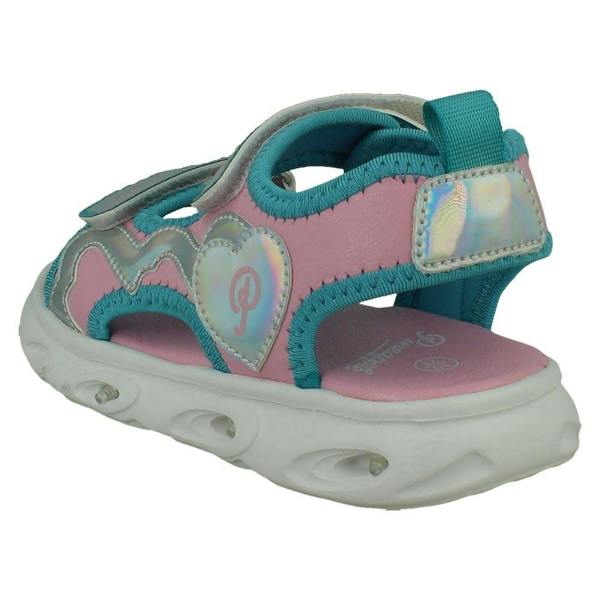 Pineapple Girls Pineapple Dual Strap Light Up Sandals H0385