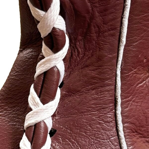 Tuf Wear Oxblood Leather Peanut Double End Bag