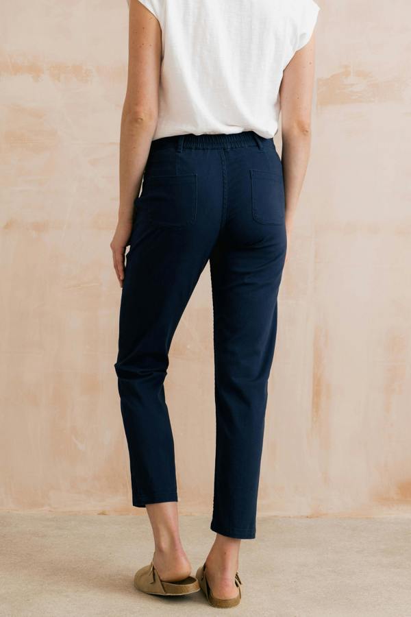 Lily & Me Breaker Stretch Twill Trousers Navy