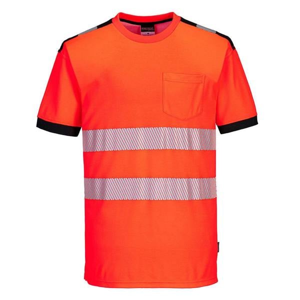 PW3 Hi-Vis Cotton Comfort T-Shirt S/S Portwest