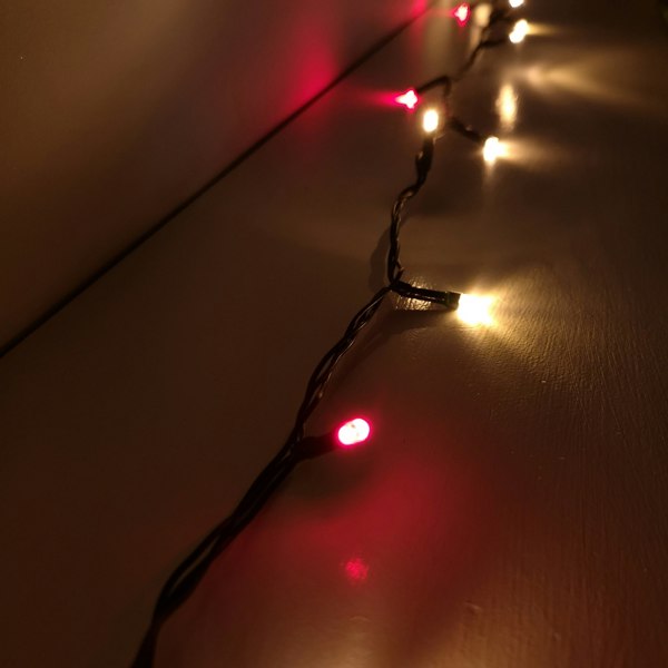 Samuel Alexander 720 LED 57.5m Premier SupaBrights Indoor Outdoor Christmas Multi Function Mains Operated String Lights with Timer in Red & Gold