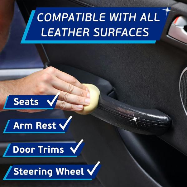 FLASH Leather Protector Spray Clean Restore & Protect Car Interiors 500ml