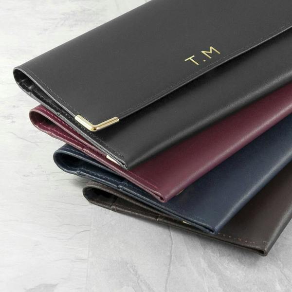 Personalised Luxury Travel Organiser - close-up detail