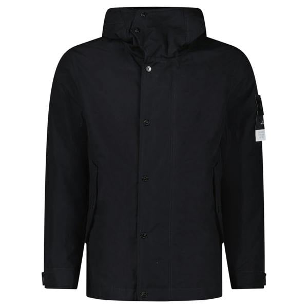 Stone Island Weatherproof Cotton Canvas Ghost Parka Black - chancefashionco