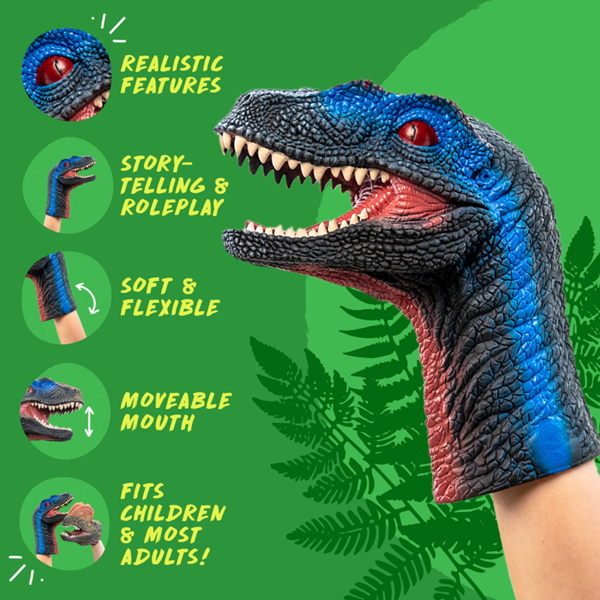 Wildthings Wild Thingz Velociraptor Hand Puppet