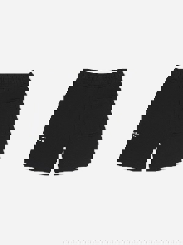 The Couture Club Kids Raw Seam Shorts in Black