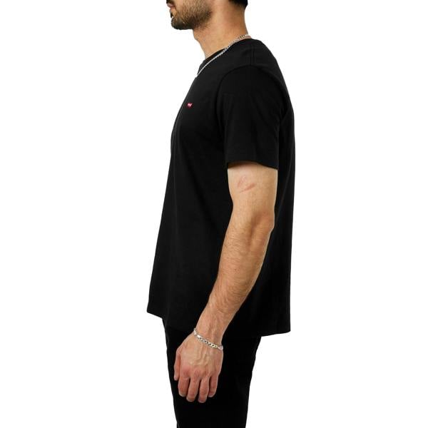 Levis Mens Original Batwing Logo T-Shirt - Black - 