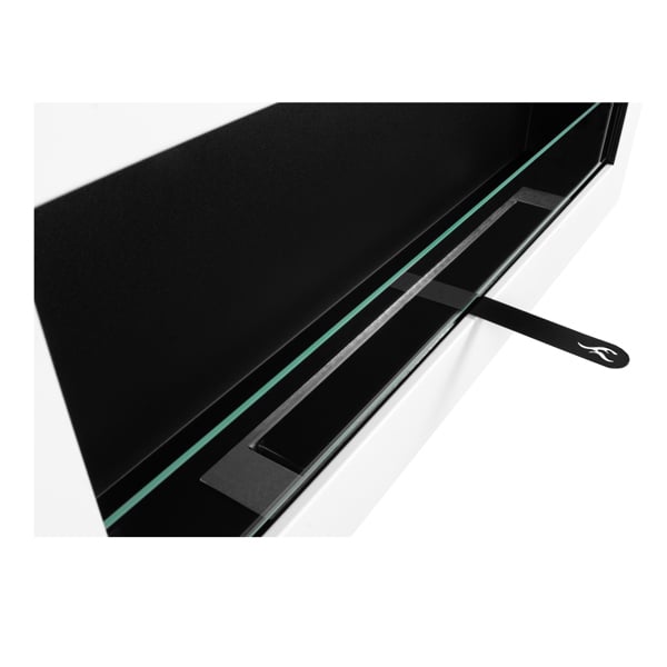 BIOFireplacesGMT Bioethanol Fireplace Wall Mounted 900x400 White Matt with Glass Ventless
