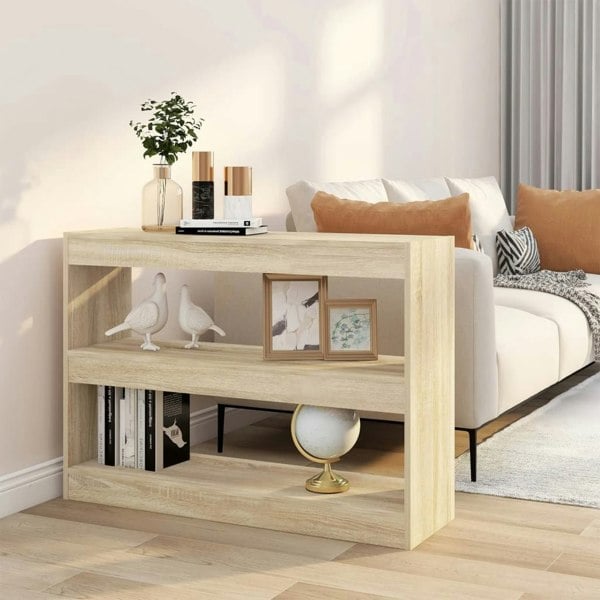 Berkfield Book Cabinet/Room Divider Sonoma Oak 100x30x72 cm