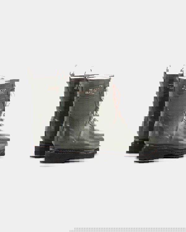 Ilse Jacobsen Rub Womens Laced Short Rubber Boots - Army 410