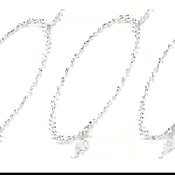 Number 21 on Silver Ball Bead Bracelet - MYLEE London