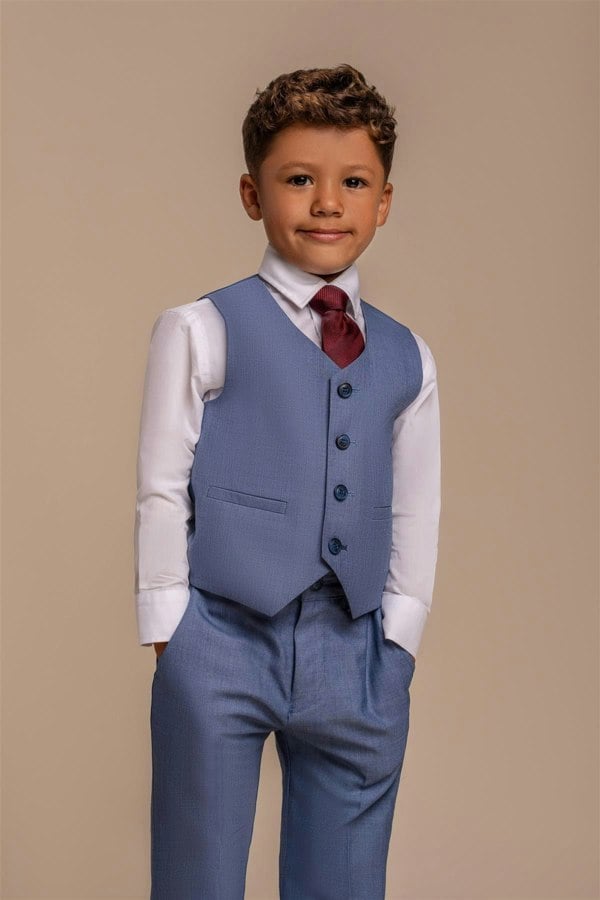 House of Cavani Boys Blue Jay Three Piece Suit