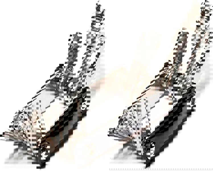 Awe 20 Piece CR-V Special Hardened Steel Micro Multi Function Pocket Tool Black